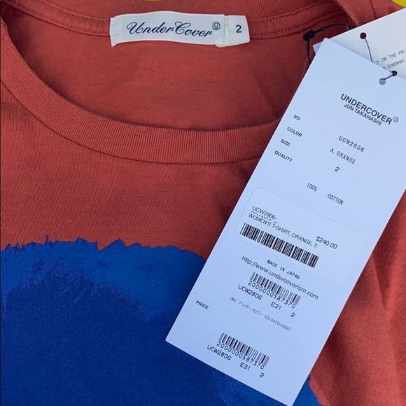 Undercover x David Bowie women's t-shirt orange - Picture 4 of 7